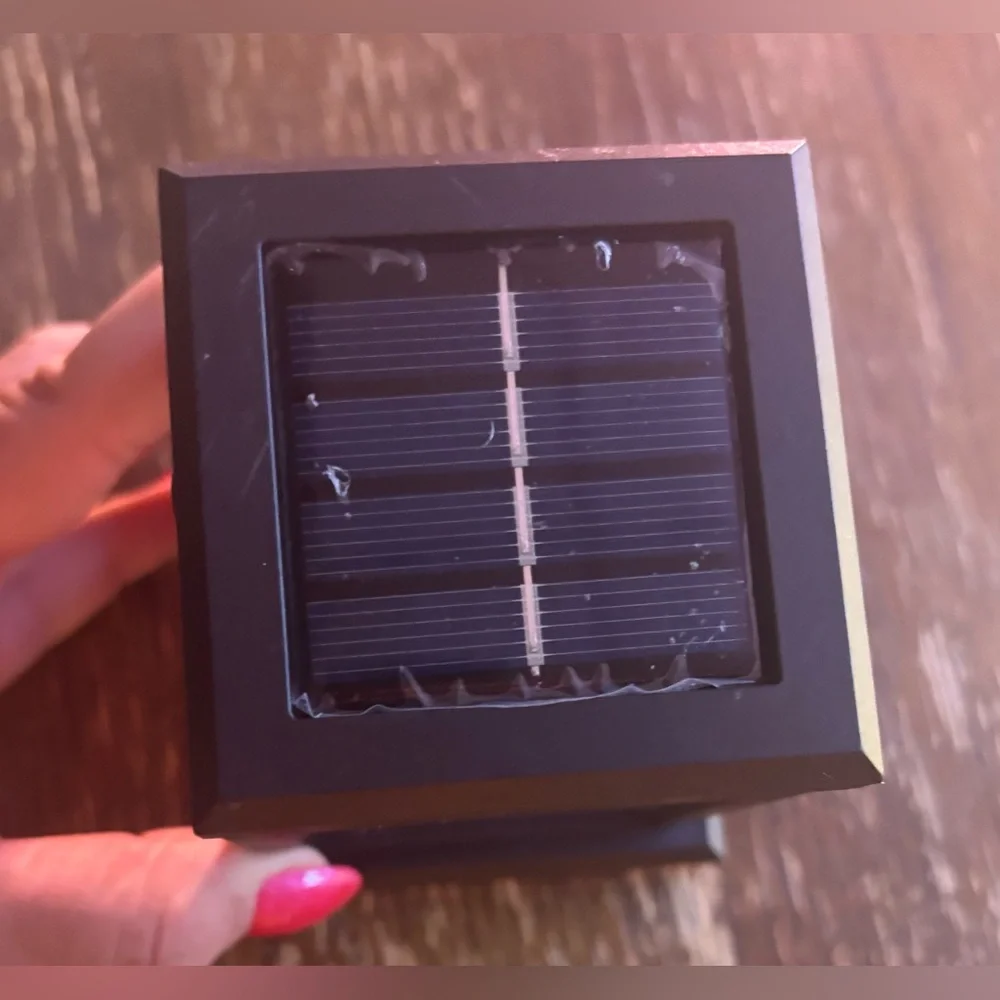 Solar Black Lantern Candle Holder